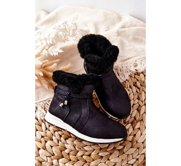 Children's Snow Boots With Fur Big Star BB374056BS Black