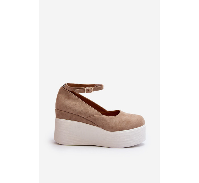 Dámské béžové espadrilky Malla Wedge