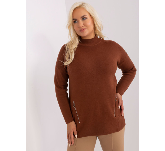 Sweter PM SW model 18949286 brązowy - FPrice