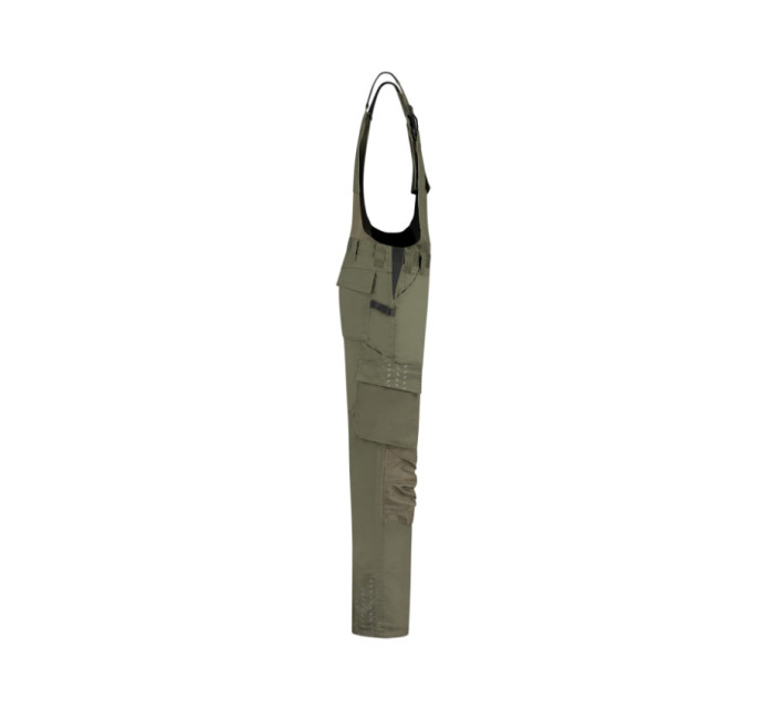 Bib & Brace Twill Cordura pracovní kalhoty s laclem unisex army