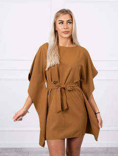 Šaty batwings Oversize camel