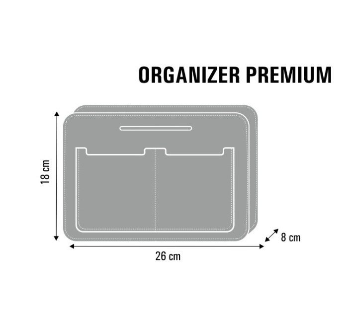 Organizér do plstěné tašky model 20292740 Green - Bertoni