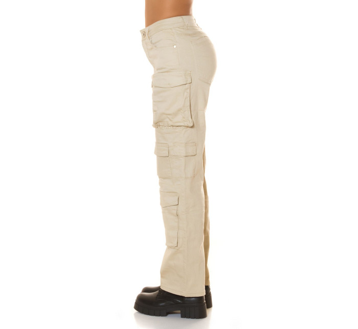 Sexy Highwaist Cargo Pants "beige"