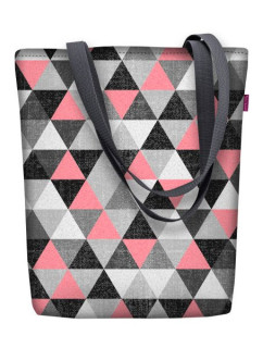 Bertoni Plátěná taška Sunny Dhalia Grey/Pink