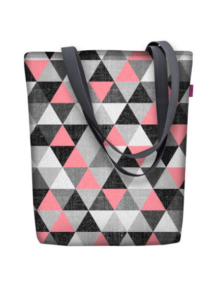 Bertoni Plátěná taška Sunny Dhalia Grey/Pink