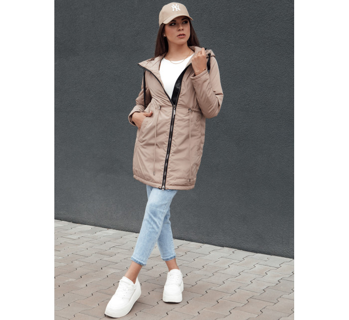 Dámská parka bunda URBANJOY béžová Dstreet TY4386