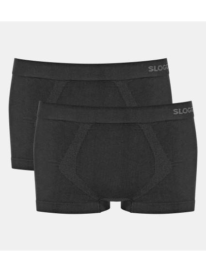 Pánské boxerky GO Smooth Hipster 2P - BLACK - černé 0004 - SLOGGI