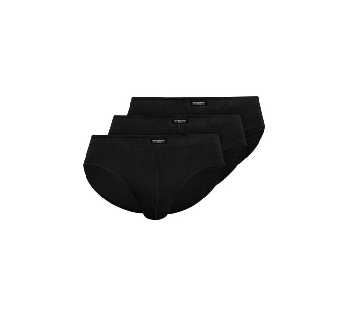 Pánské slipy 3 pack 1446 Basic black - HENDERSON