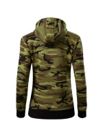 Camo Zipper mikina dámská camouflage green