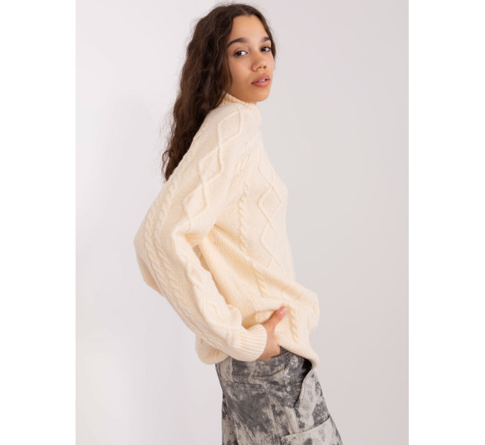 Sweter AT SW  ecru model 20742424 - FPrice