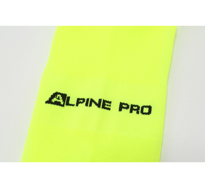 Unisex ponožky s antibakteriální úpravou ALPINE PRO COLO neon safety yellow