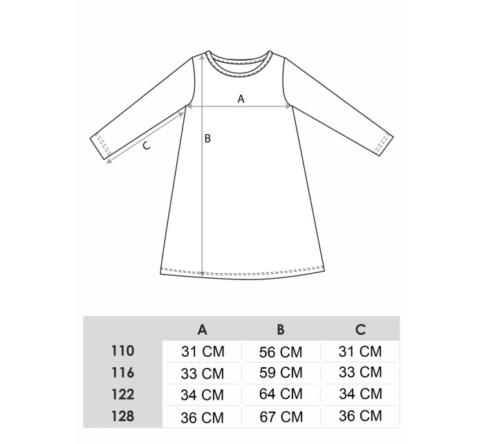 Yoclub Dívčí šaty kreslené UDK-0011G-A300 Vícebarevné