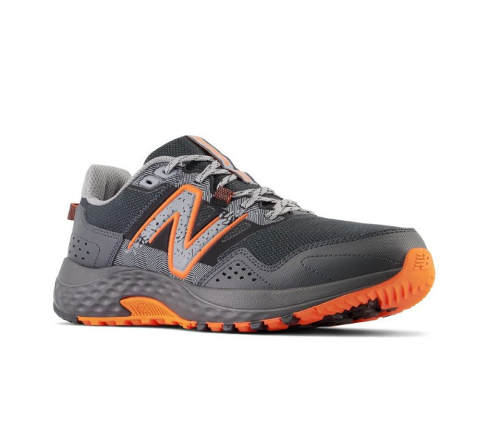 New Balance 410 pánské terénní běžecké boty sportovní šedo-oranžové tenisky (MT410LO8)