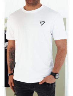 Základní pánské bílé tričko Dstreet RX5440