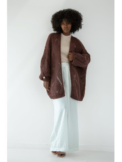 Cardigan model 20249384 Brown - Fobya