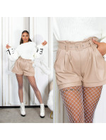 Sexy faux leather model 19622460 shorts - Style fashion