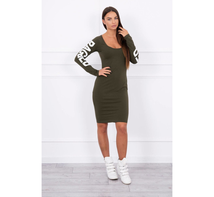 model 18742630 khaki šaty - K-Fashion