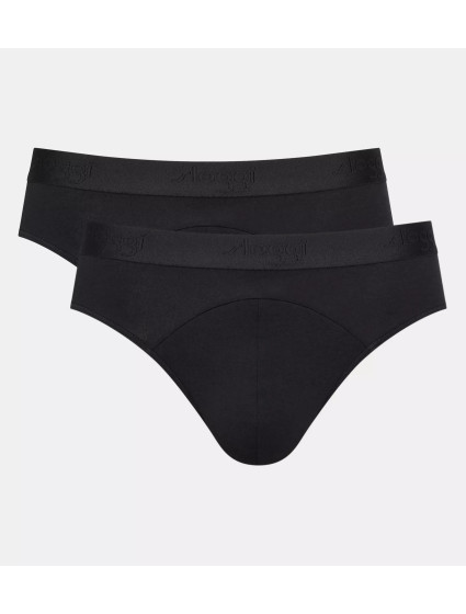 Pánské slipy EVER Soft Brief 2P - BLACK - černé 0004 - SLOGGI