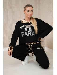 Set Paris Sweatshirt + Hose černý