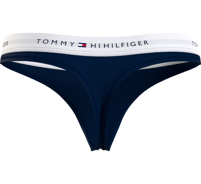 Dámská tanga THONG UW0UW03835 DW5 tm. modré - Tommy Hilfiger