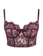 Panache Carmen Lace Bustier mulberry 10981