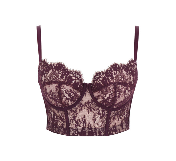 Panache Carmen Lace Bustier mulberry 10981