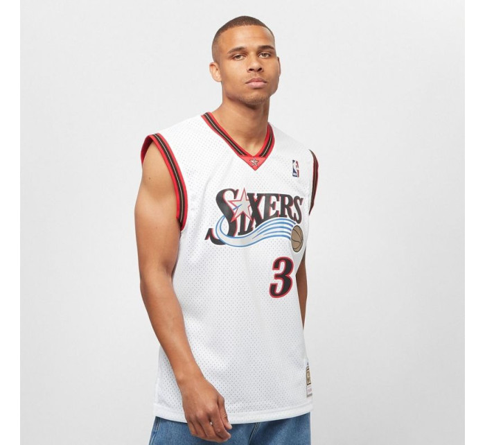 Mitchell & Ness NBA Swingman Home Jersey 76ers 00 Allen Iverson M SMJYGS18200-P76WHIT00AIV Pánské oblečení