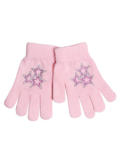 Yoclub Gloves RED-0216G-A250-002 Pink