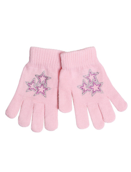 Yoclub Gloves RED-0216G-A250-002 Pink