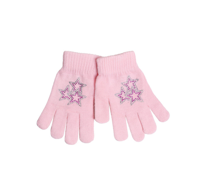 Yoclub Gloves RED-0216G-A250-002 Pink