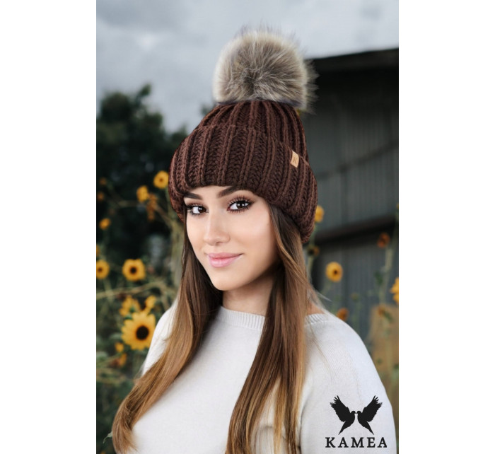 Hat model 19514584 Brown - Kamea