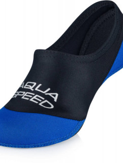 AQUA SPEED Ponožky na plavání Neo Black/Navy Blue Pattern 11