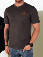 Pánské tričko s potiskem, tmavě šedé Dstreet RX5416