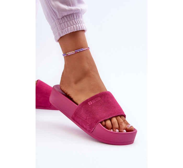 Dámské semišové model 20445844 na platformě Big Star Fuchsia - Big Star Shoes