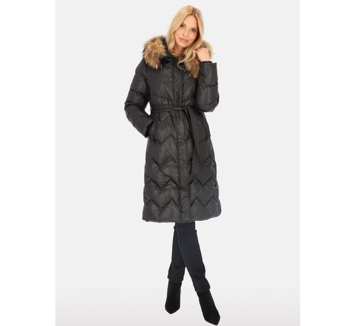 PERSO Coat BLH241011FXR Černá barva