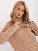 Sweter AT SW model 20463784 camelowy - FPrice