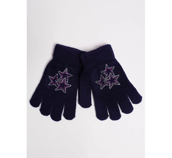 Yoclub Gloves RED-0216G-A250-003 Navy Blue