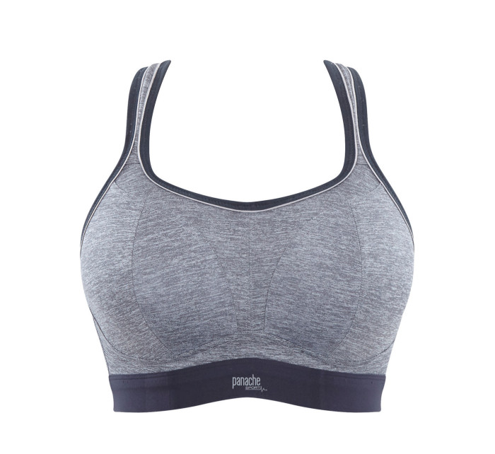 Sportovní podprsenka 7341B  Non Wired Bra charcoal marl šedá - Panache