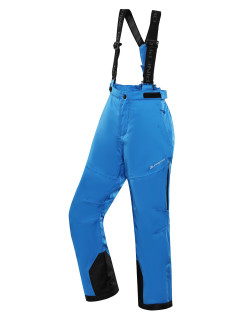 Dětské lyžařské kalhoty s membránou ptx ALPINE PRO OSAGO electric blue lemonade