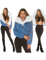 Sexy Winter Jacket in Jeans Look with faux model 20559165 - Style fashion