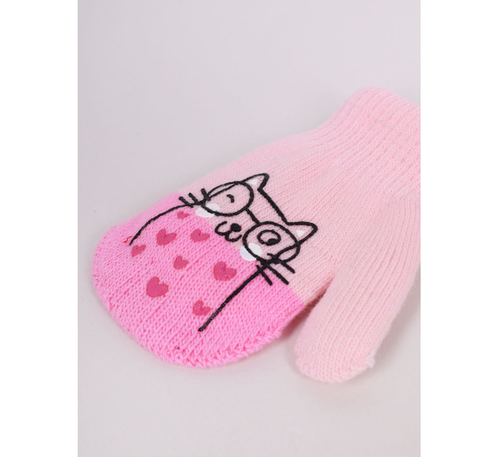 Yoclub Gloves RED-0117G-A21A-003 Pink