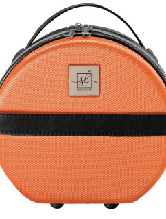 Toaletní taška Semiline ABS+PU T5675-1 Orange/Black 14 palců