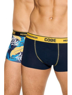 2 pack boxerky Neon Core modro-žluté