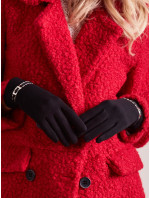 Dámské rukavice s černou sponou