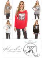 Trendy Koucla pullover with rhinestones