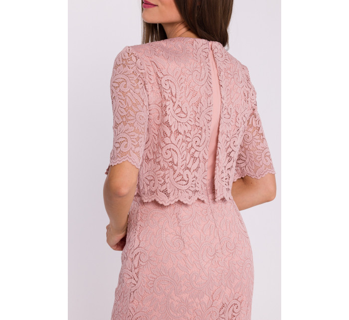 Stylove Šaty S379 Powder Pink