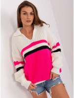Sweter BA SW 8054.91P fluo różowy