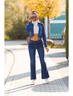 Sexy dark denim used look flarred Jeans