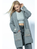 Cardigan model 20107313 Grey - Fobya