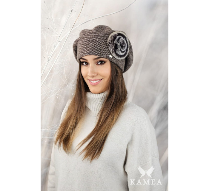 Beret model 19142727 Brown - Kamea